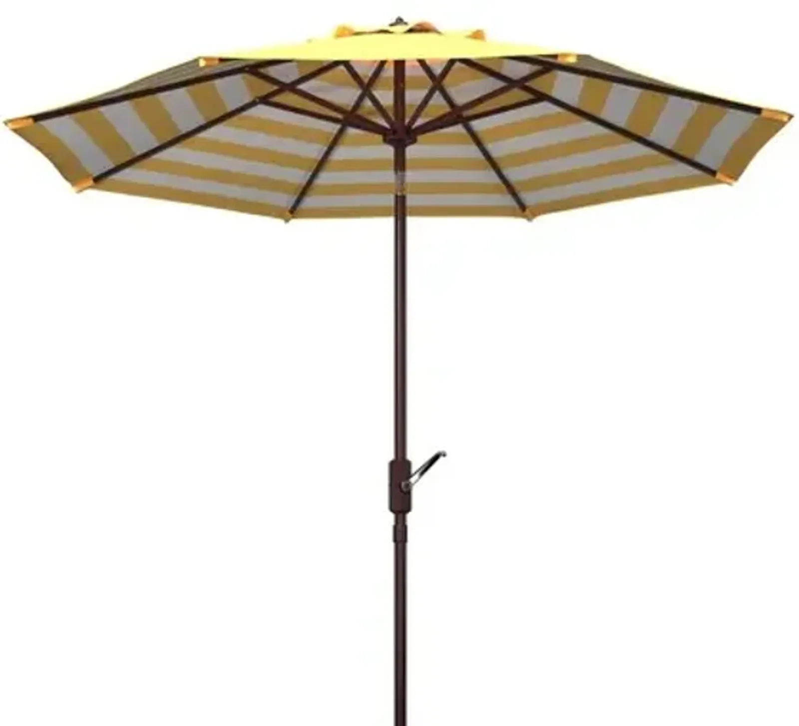 ATHENS INSIDE OUT STRIPED 9FT CRANK OUTDOOR AUTO TILT UMBRELLA