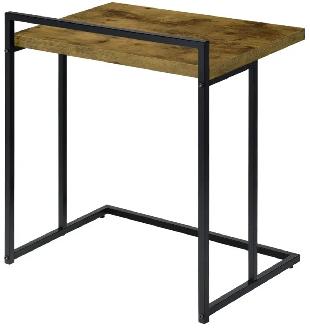 Aaliyah Rectangular Snack Table with Metal Base