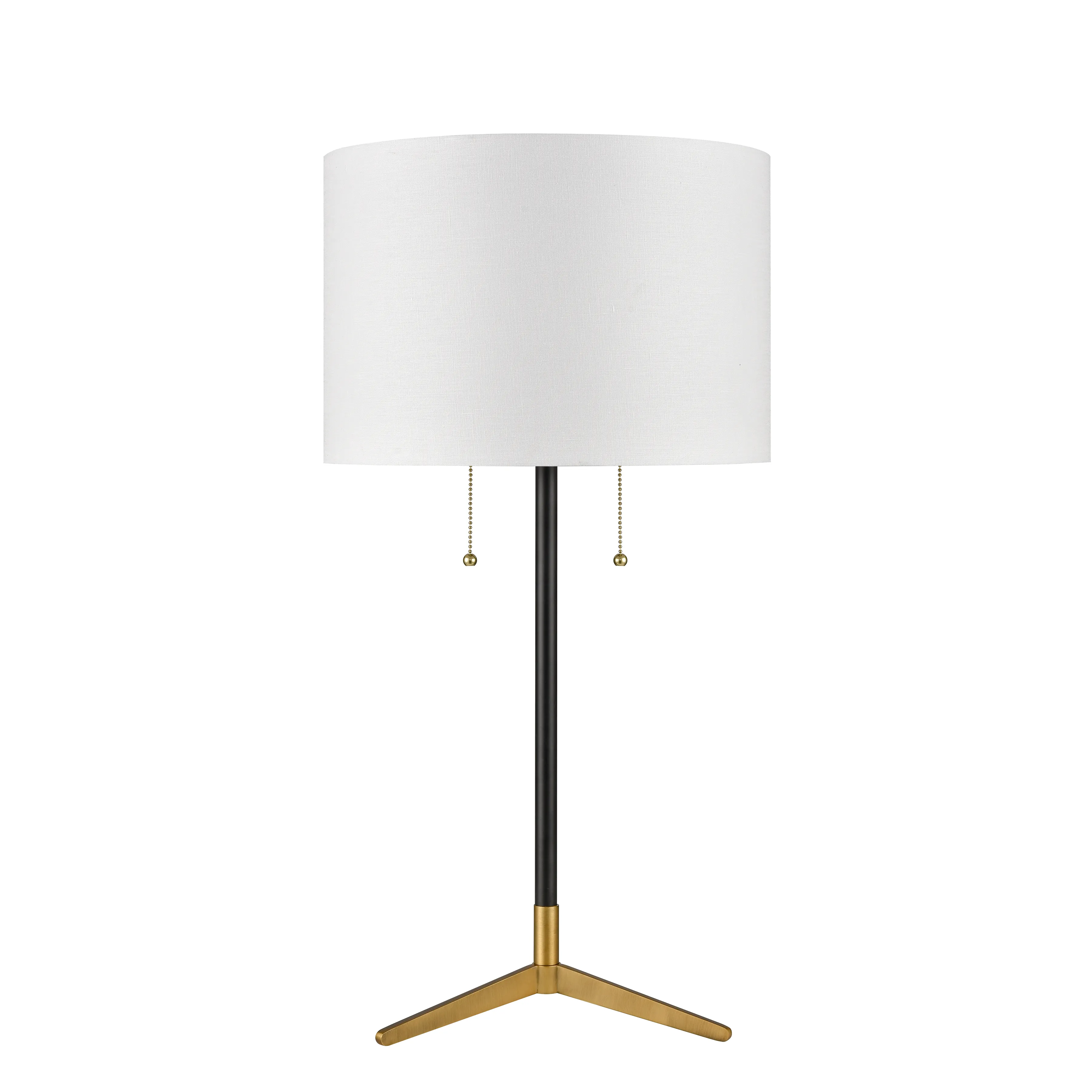 Clubhouse 29" High 2-Light Table Lamp - Black