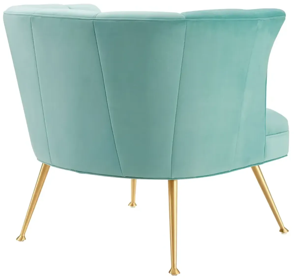 Veronica Channel Tufted Performance Velvet Armchair