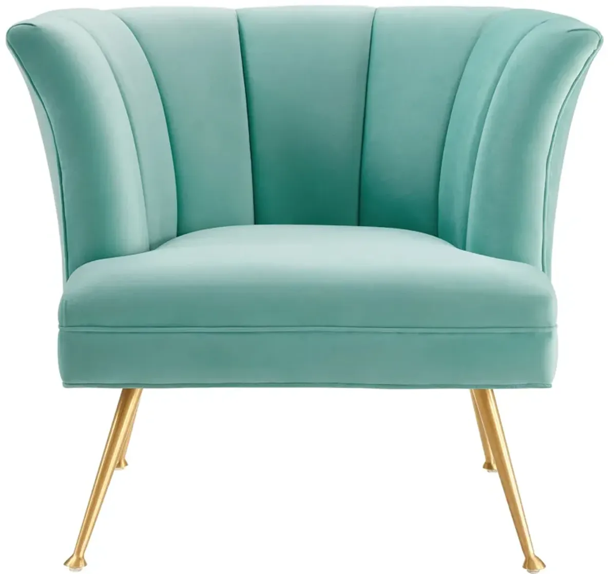 Veronica Channel Tufted Performance Velvet Armchair