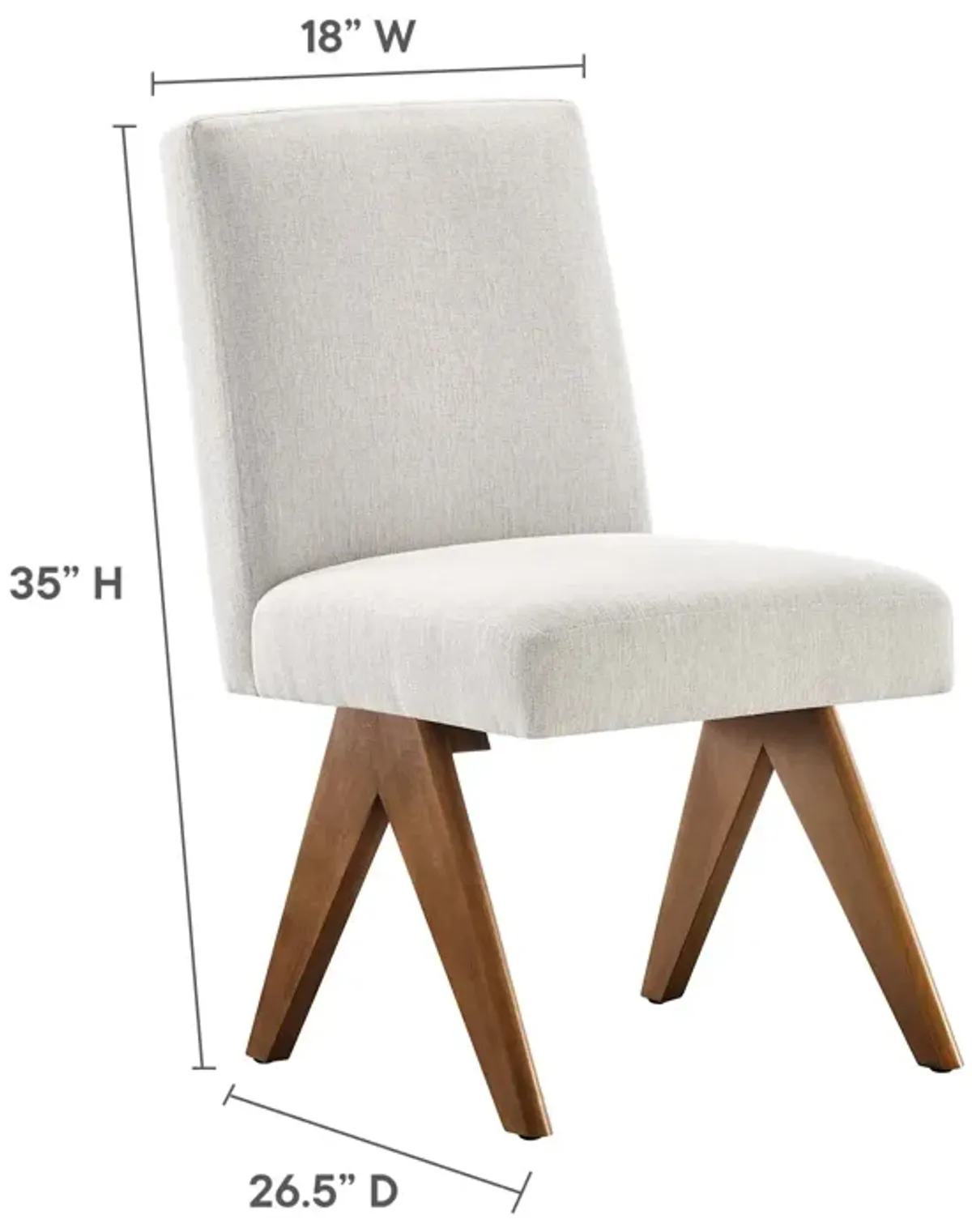 Lyra Fabric Dining Room Side Chair - Set of 2