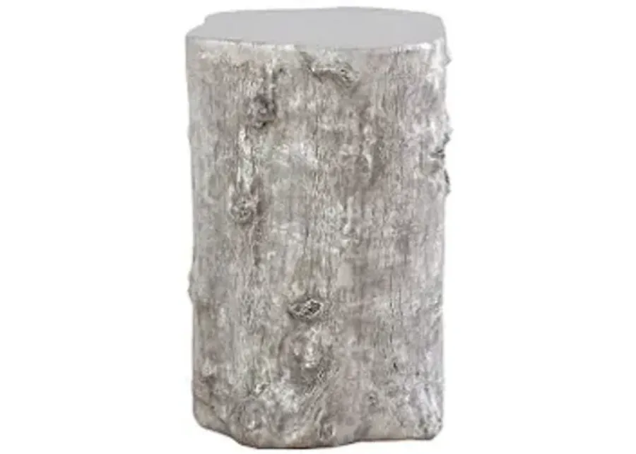 log stool, silver leaf, md