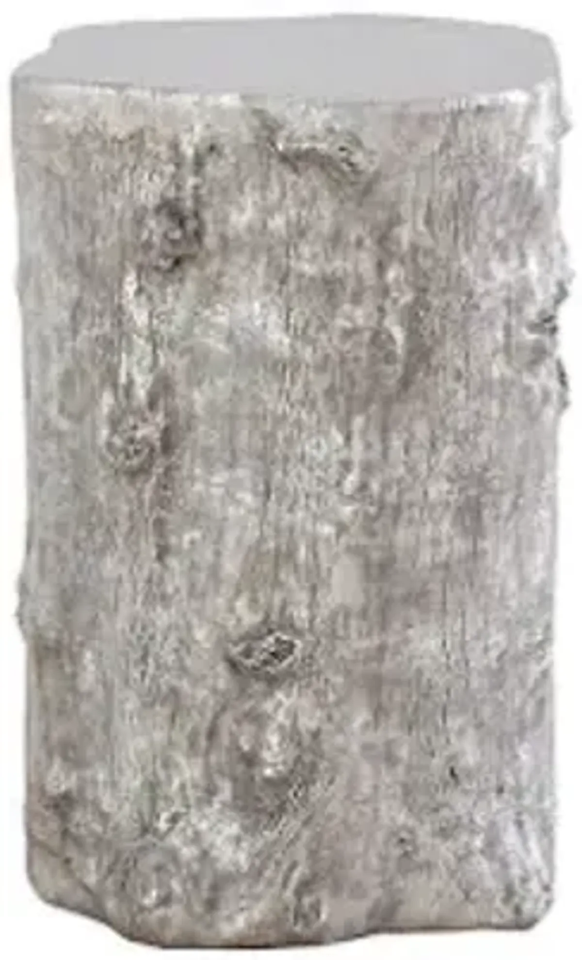 log stool, silver leaf, md