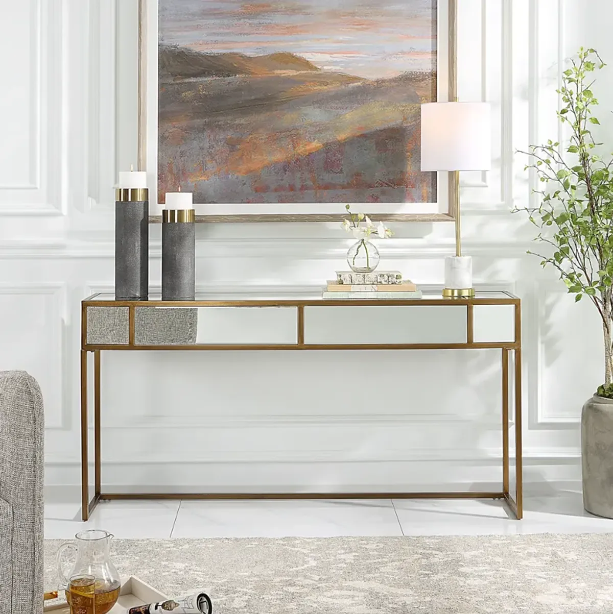 Reflect Mirrored Console Table