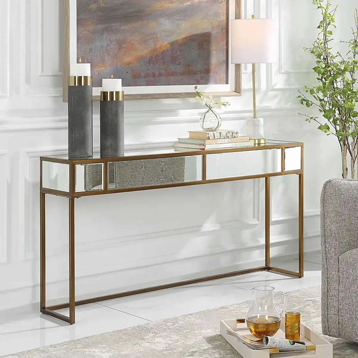 Reflect Mirrored Console Table