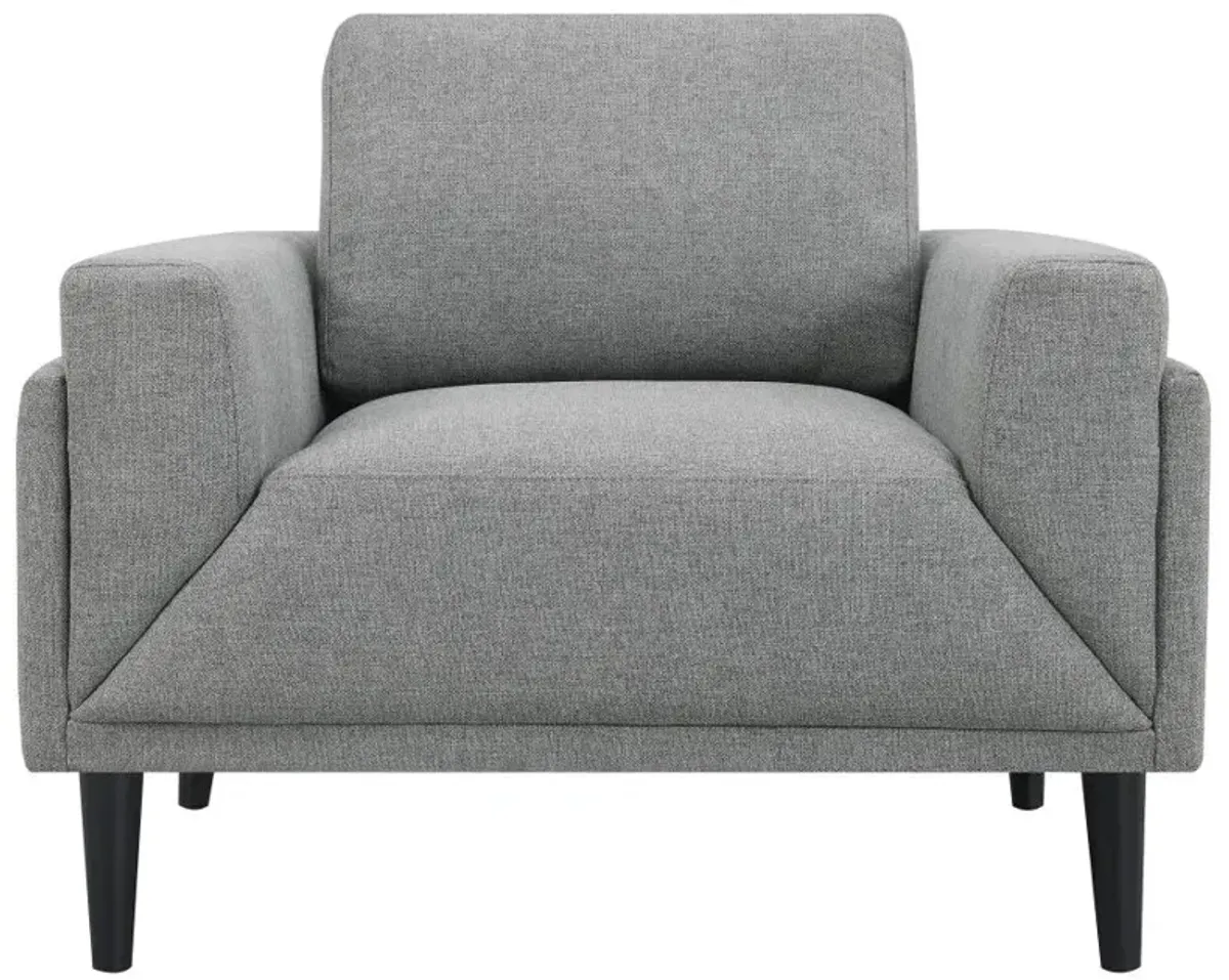 Rilynn Upholstered Track Arms Chair Grey