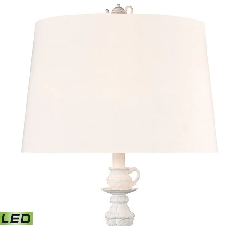 Rosetta Cottage 35'' High 1-Light Table Lamp - Matte White - Includes LED Bulb