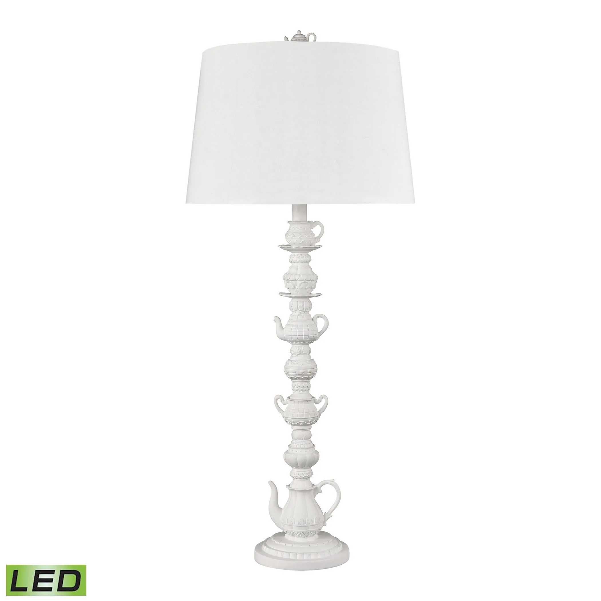 Rosetta Cottage 35'' High 1-Light Table Lamp - Matte White - Includes LED Bulb