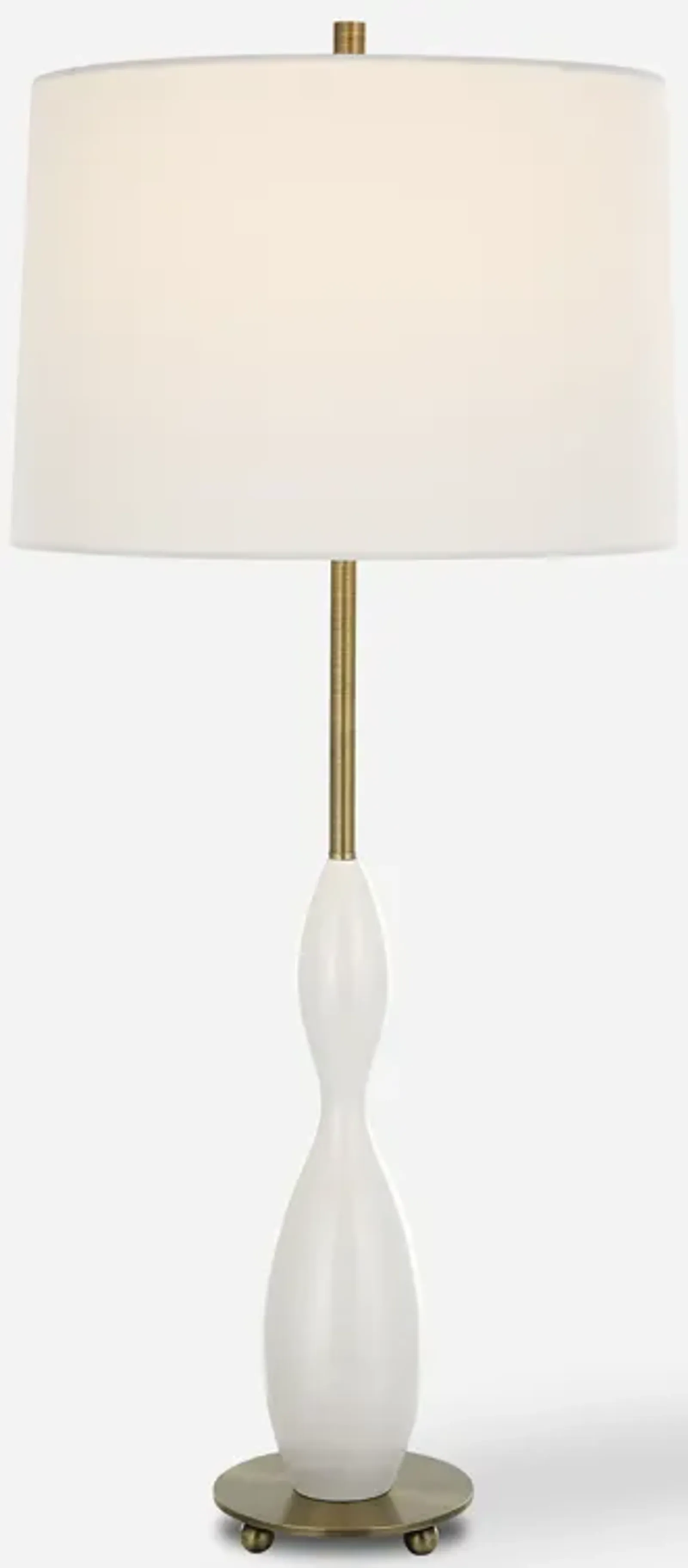 Annora Glossy White Table Lamp