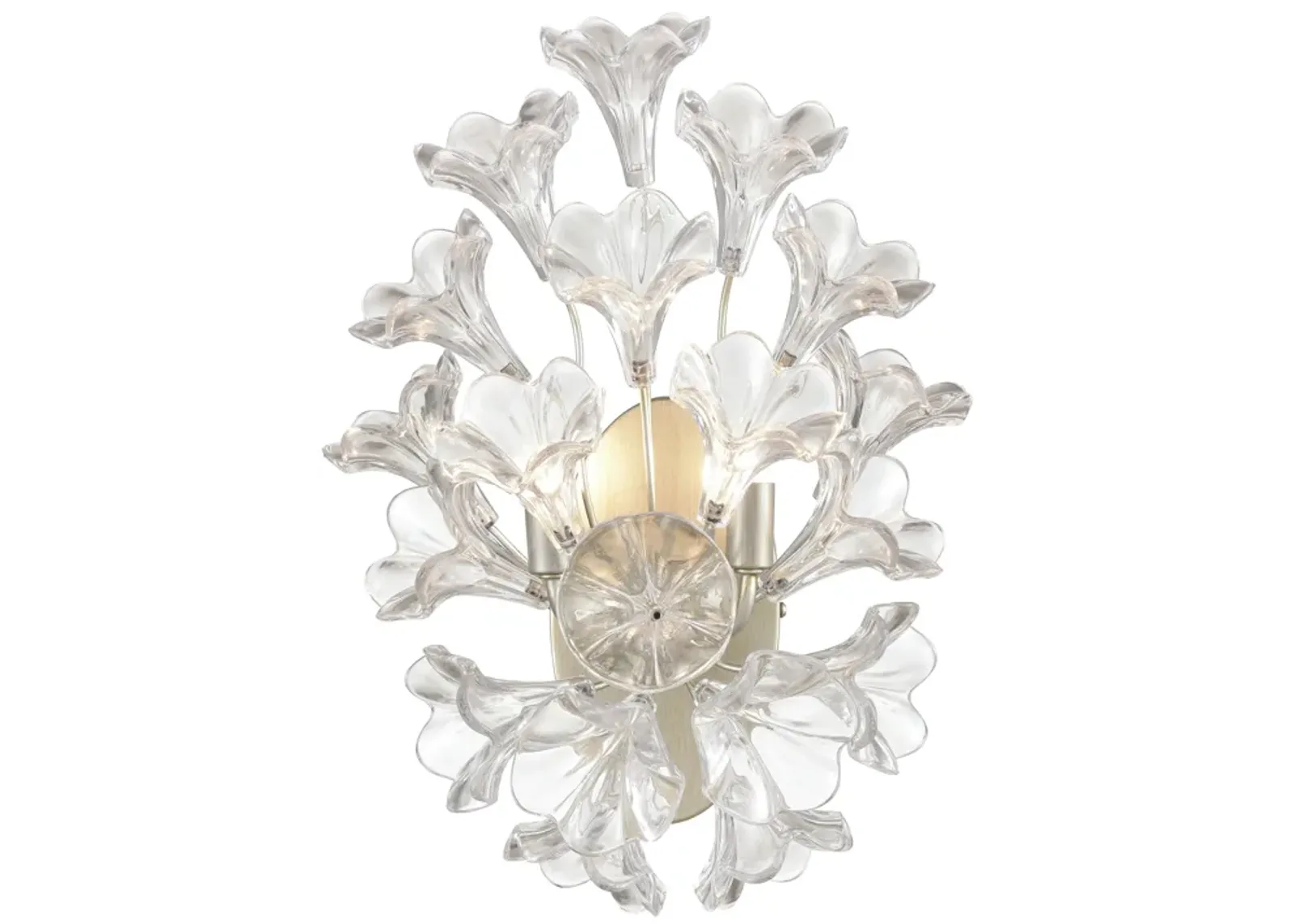 Celene 17" High 2-Light Sconce - Aged Silver