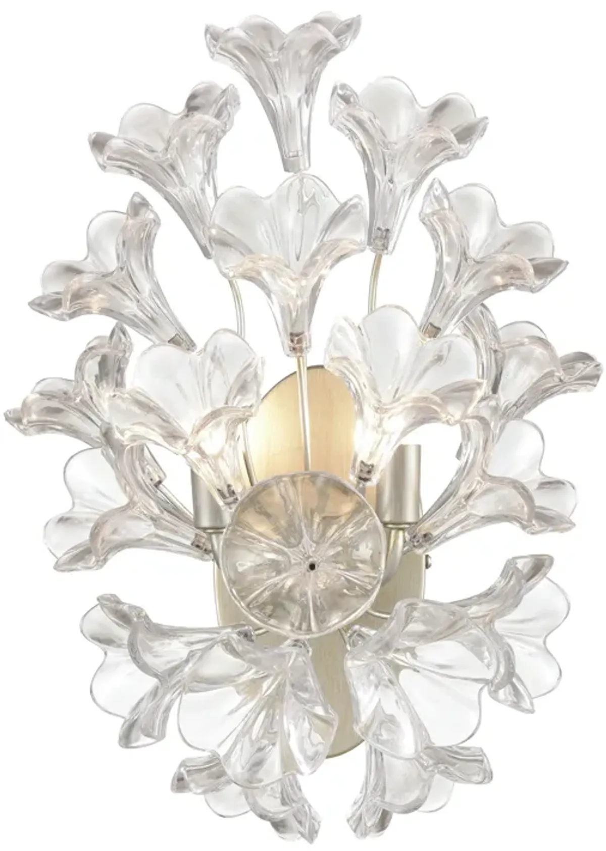 Celene 17" High 2-Light Sconce - Aged Silver