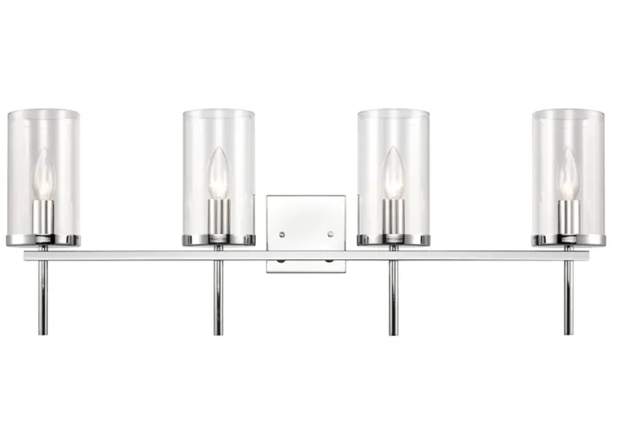 Oakland 32.5" Wide 4-Light Vanity Light - Chrome