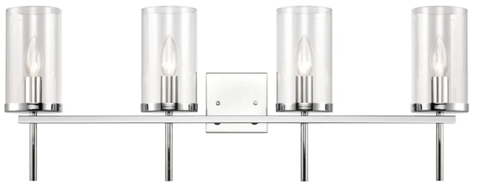 Oakland 32.5" Wide 4-Light Vanity Light - Chrome