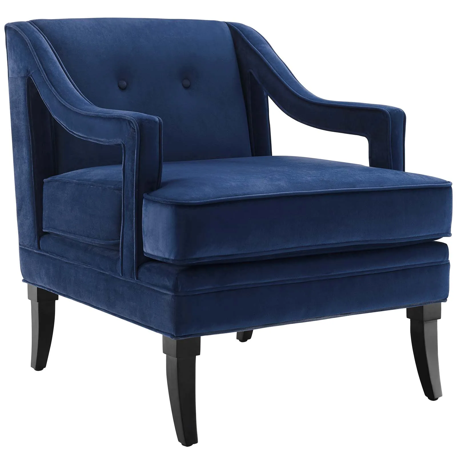 Concur Performance Velvet Armchair