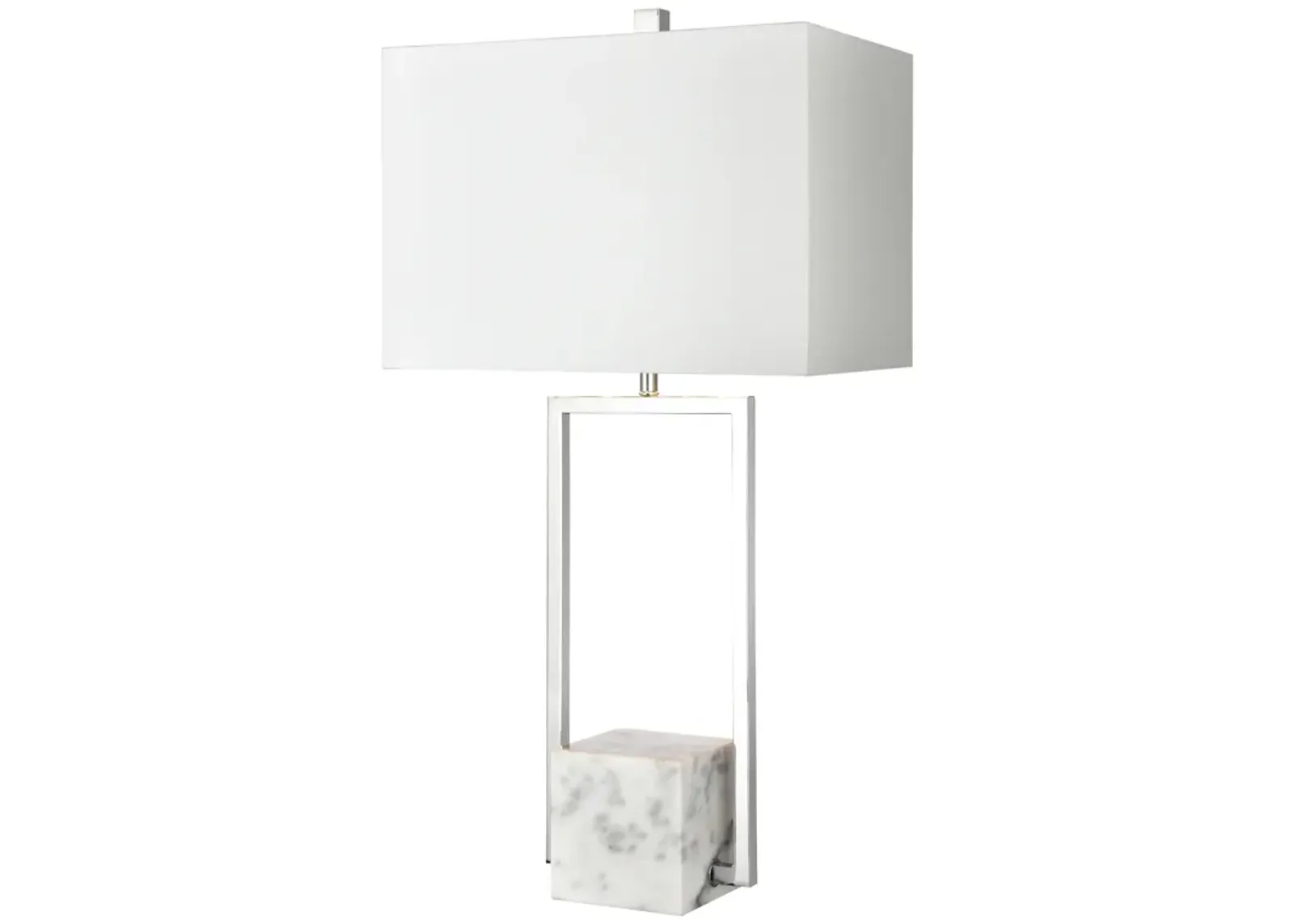 Dunstan Mews 31'' High 1-Light Table Lamp - Chrome - Includes LED Bulb