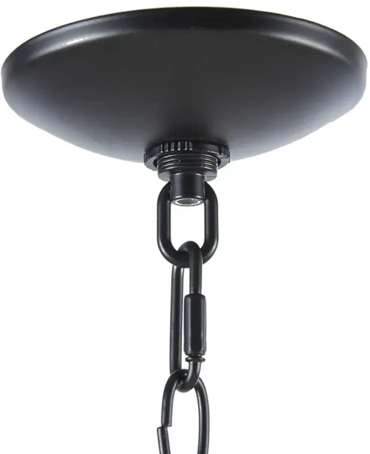 Hampton Hill Brighton Matte Black 6-Light Farmhouse Metal Chandelier