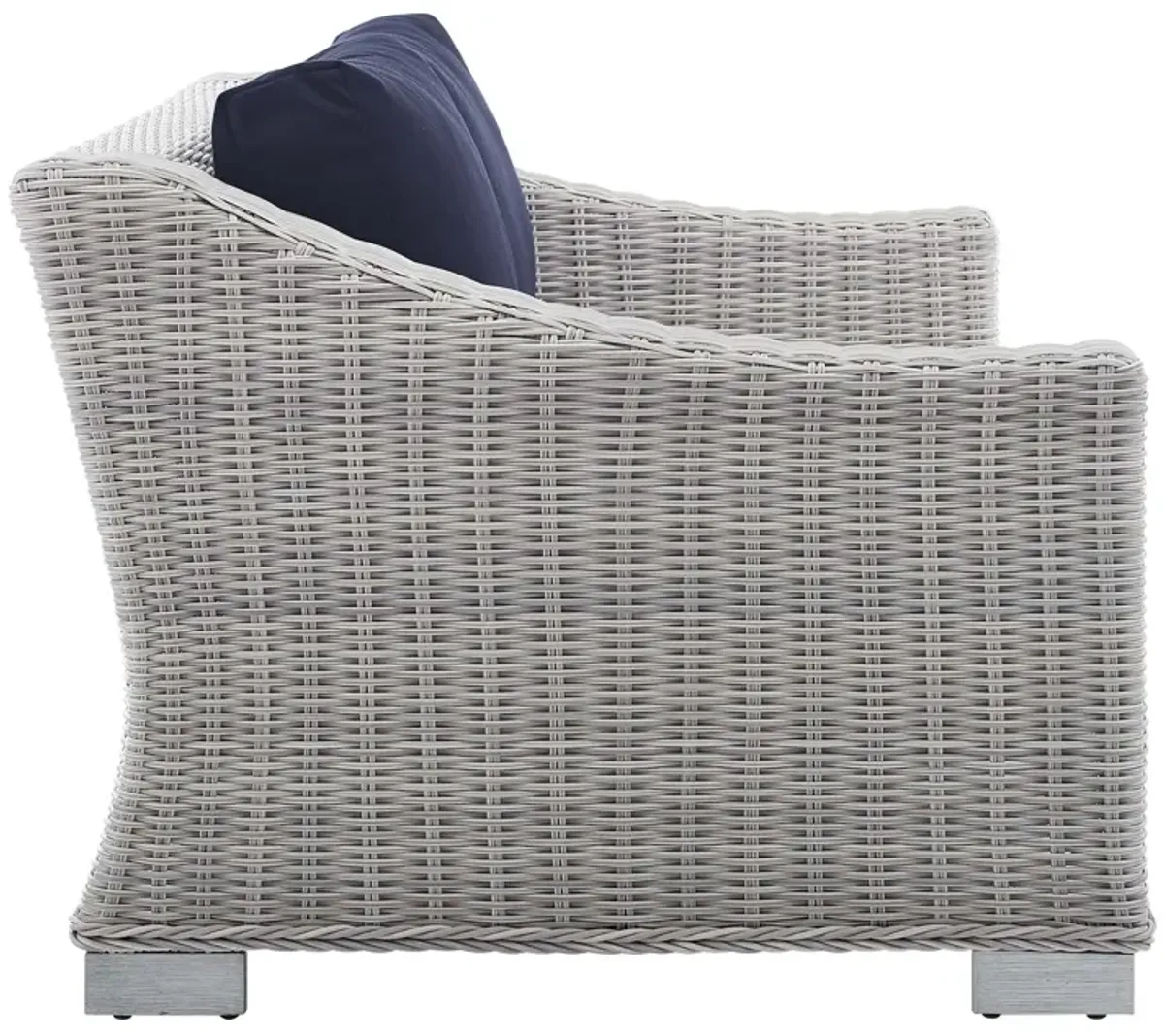 Conway Sunbrella® Outdoor Patio Wicker Rattan Loveseat