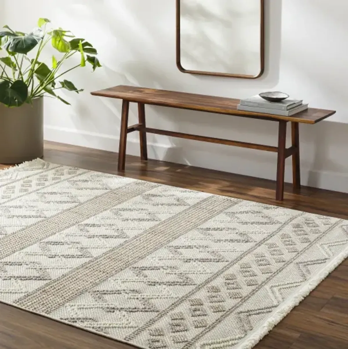 New Delhi NWH-2309 5'2" x 7' Machine Woven Rug