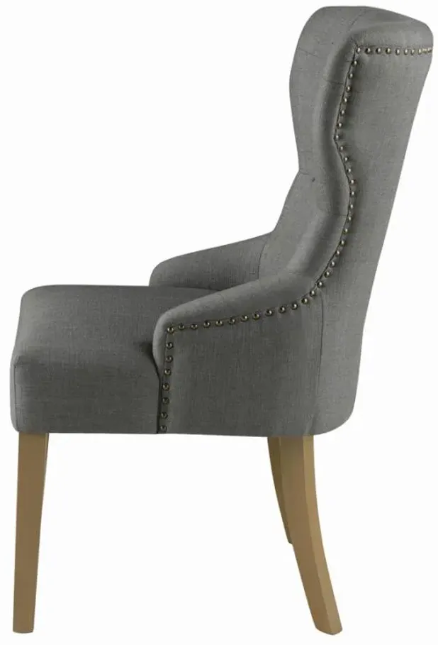 Baney Tufted Upholstered Dining Chair Grey