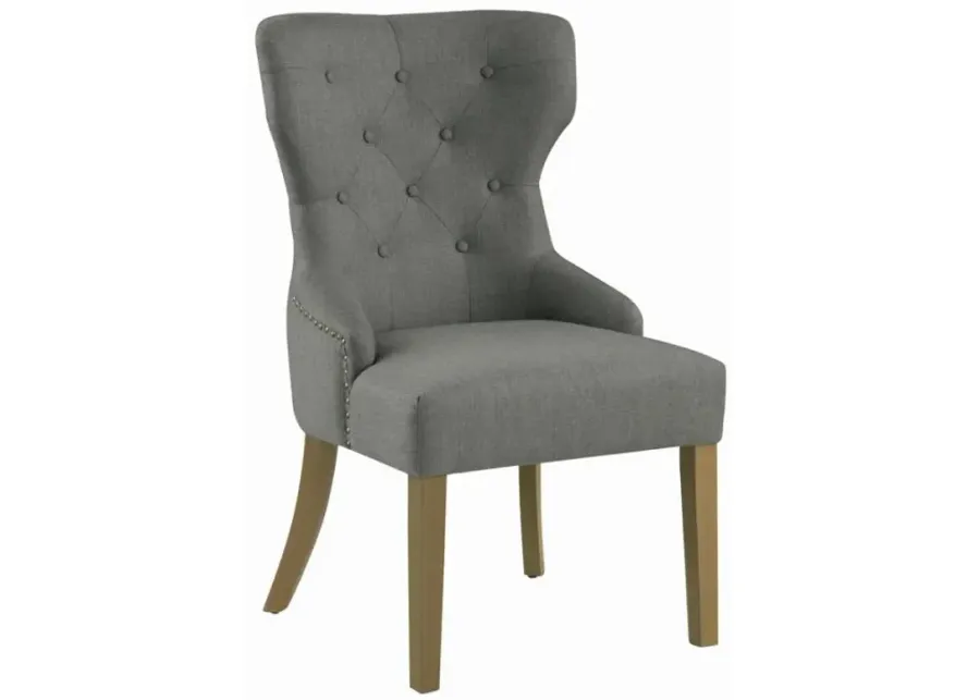 Baney Tufted Upholstered Dining Chair Grey