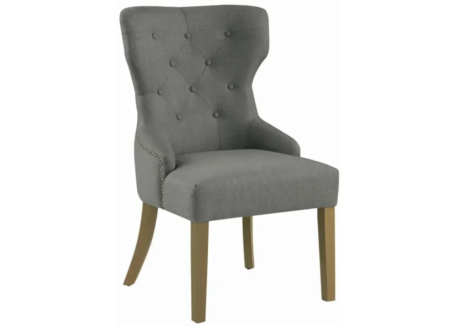 Baney Tufted Upholstered Dining Chair Grey