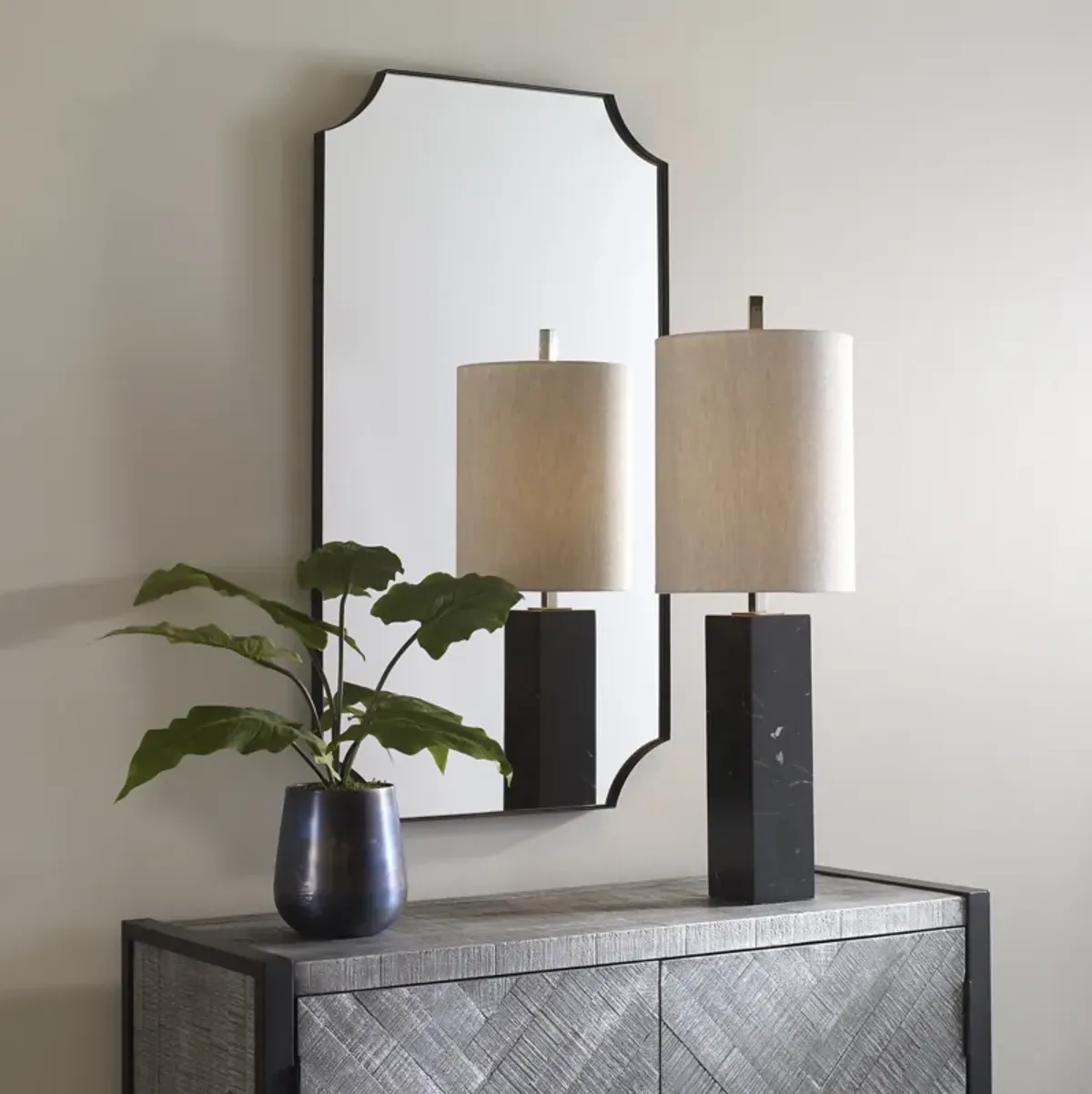 Lennox Scalloped Mirror