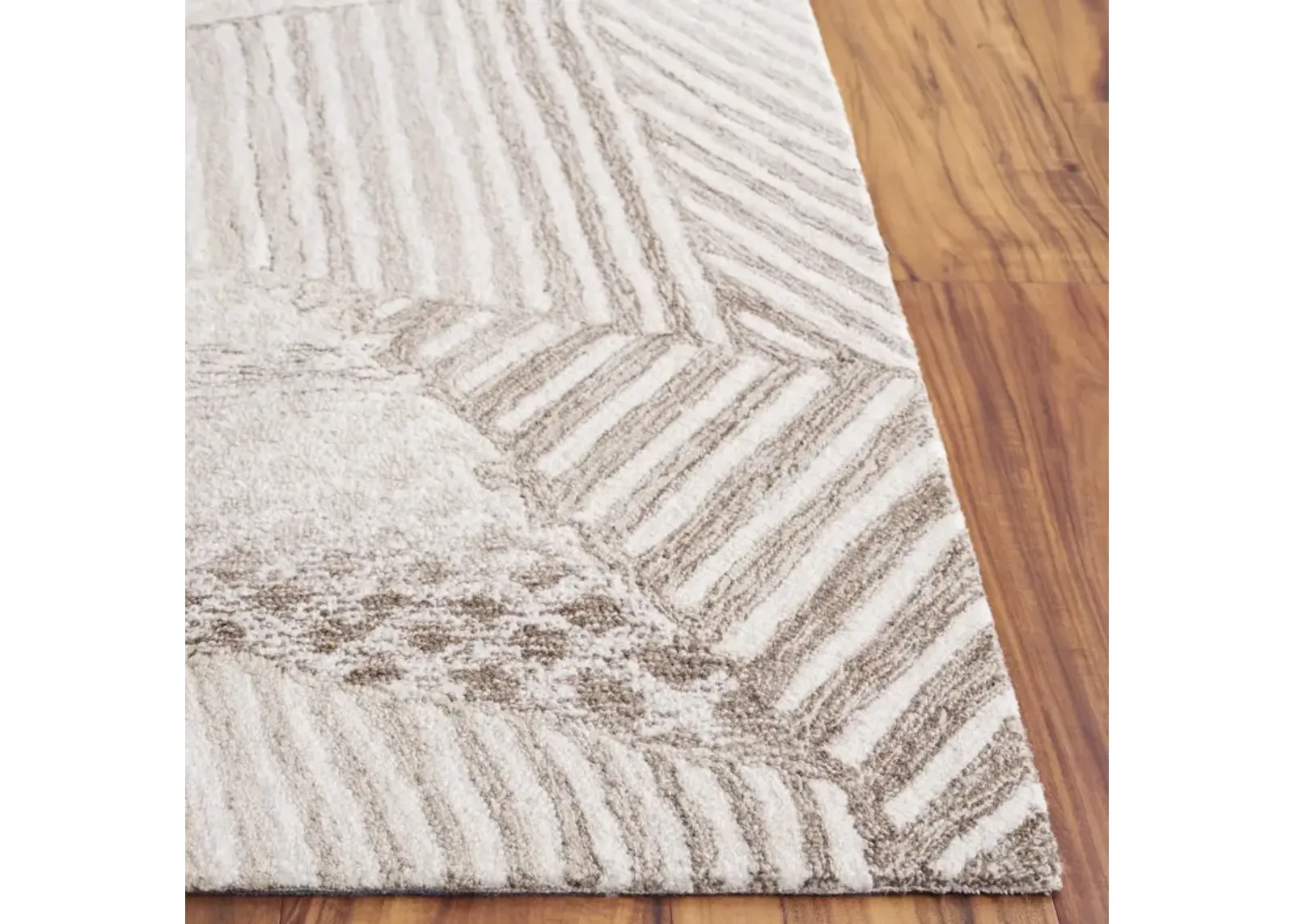 ABSTRACT 929 IVORY  2'-3' x 8' Runner Rug