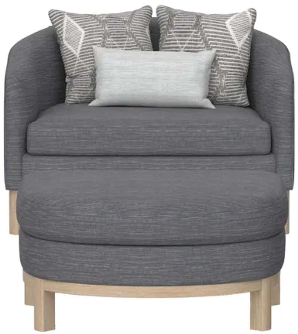 Maeve Chair And Storage Ottoman Set