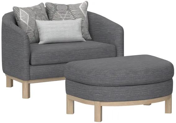 Maeve Chair And Storage Ottoman Set