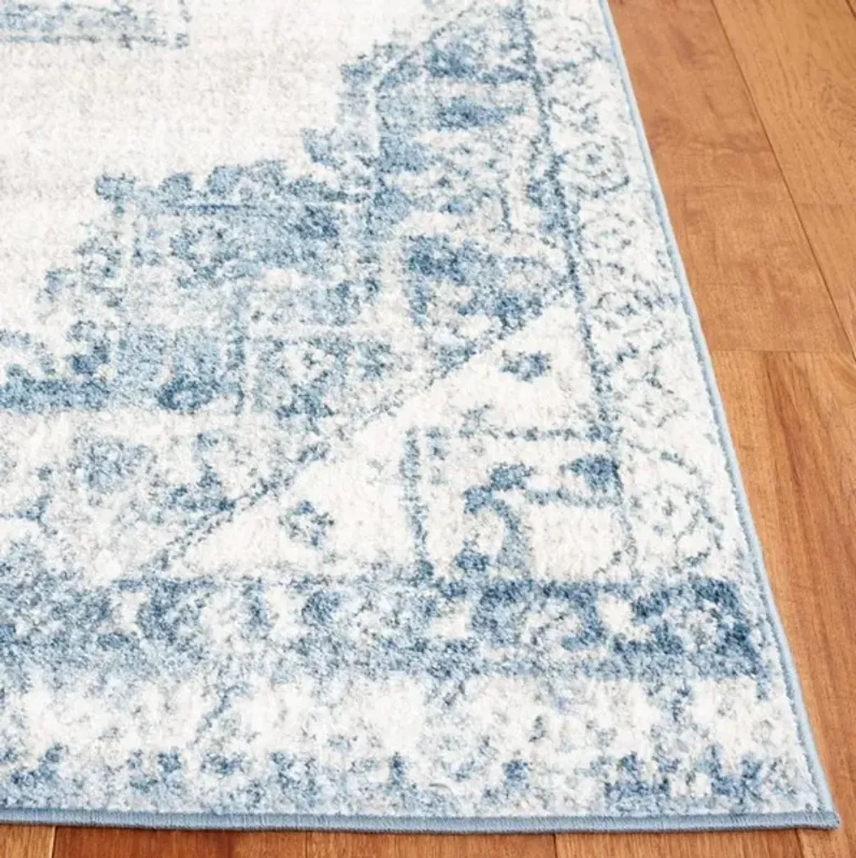 LAYLA 100 Blue  2'-2' X 9' Runner Rug