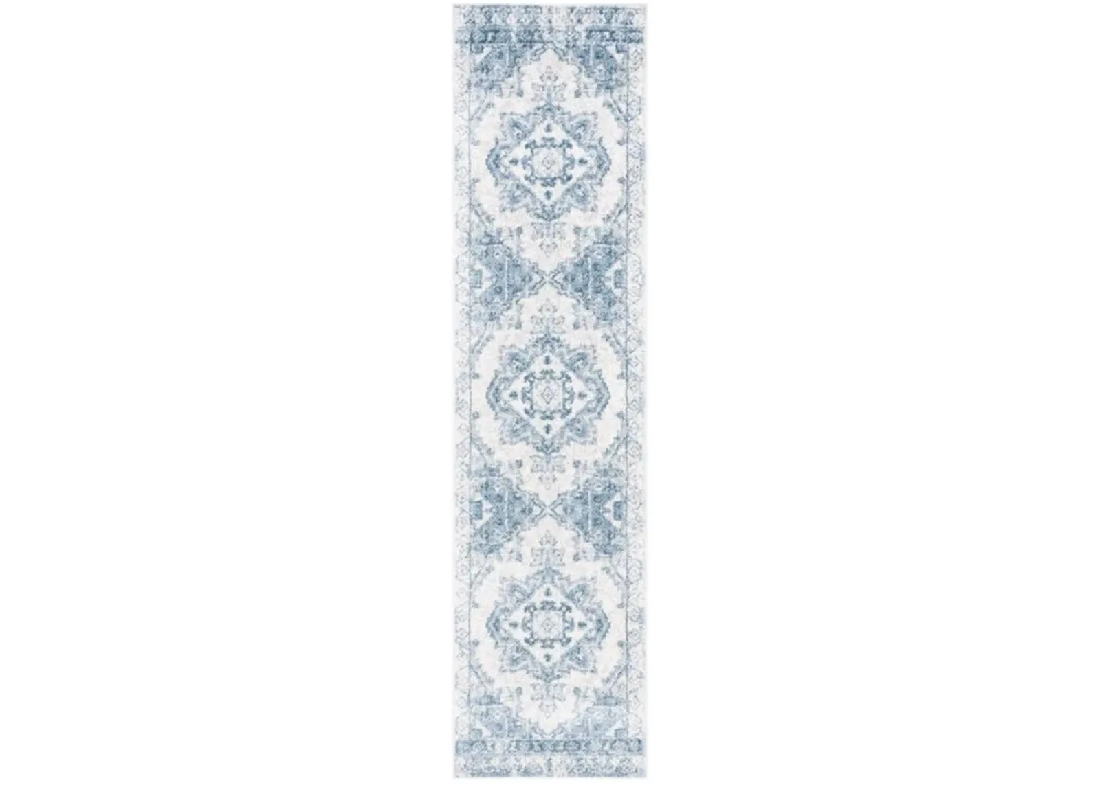 LAYLA 100 Blue  2'-2' X 9' Runner Rug