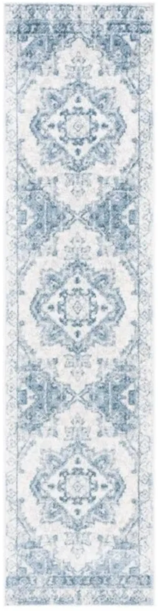 LAYLA 100 Blue  2'-2' X 9' Runner Rug