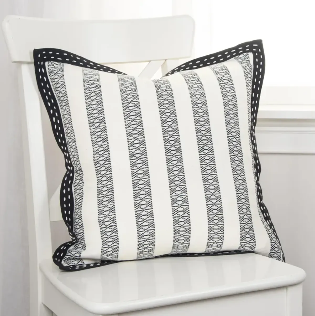 Stripe Black Pillow