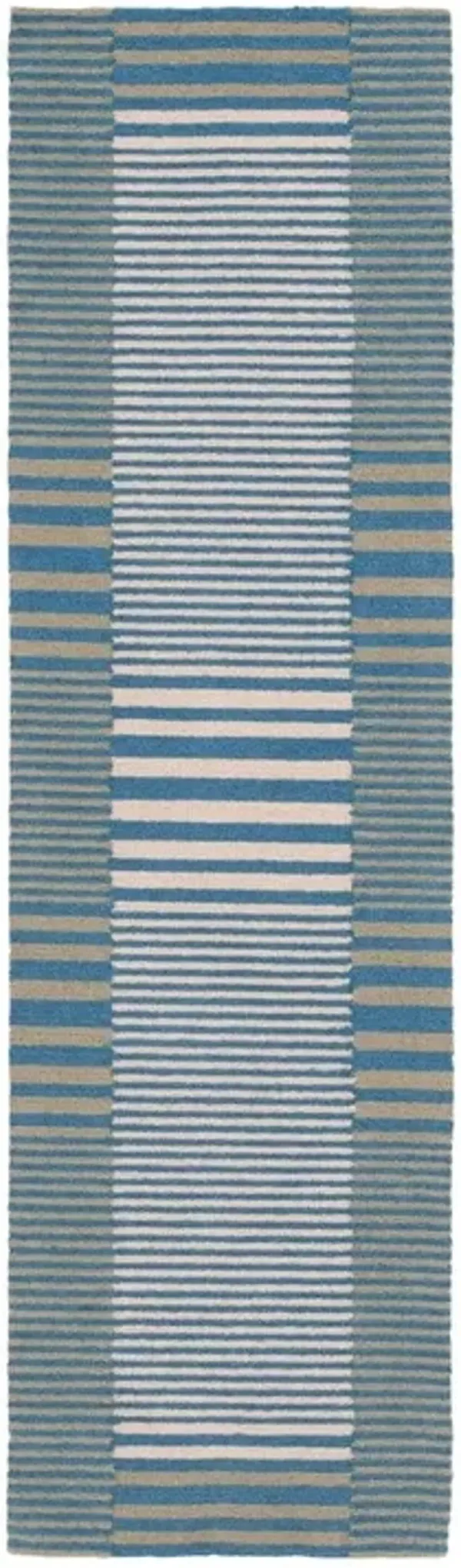 GENRE 201 Blue 2'-3' X 8' Runner Rug