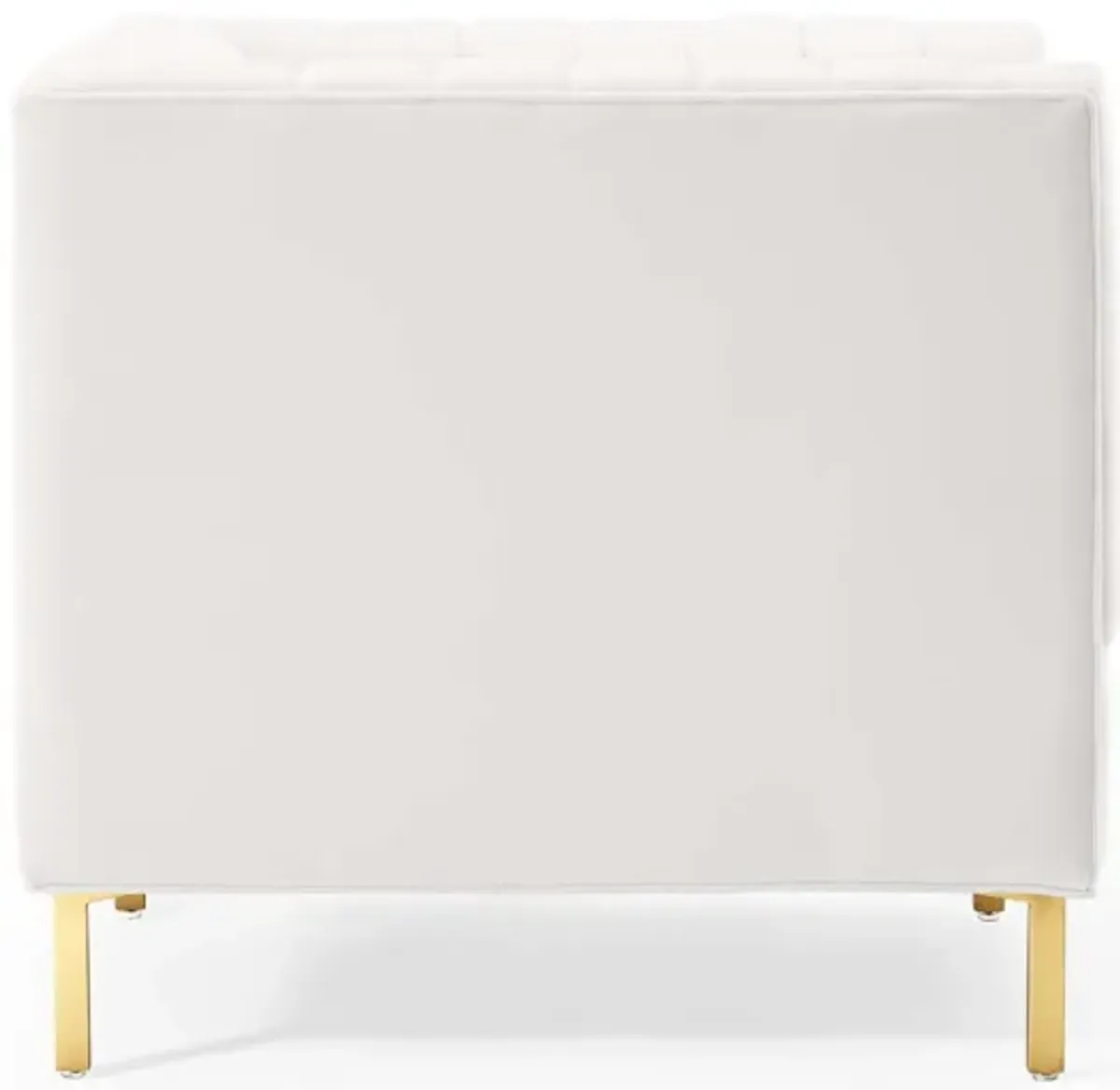 Shift Channel Tufted Performance Velvet Armchair