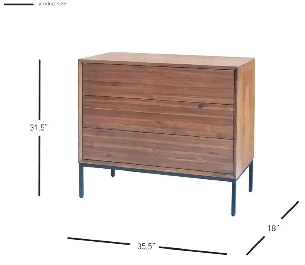 Hathaway 3-Drawer Chest 