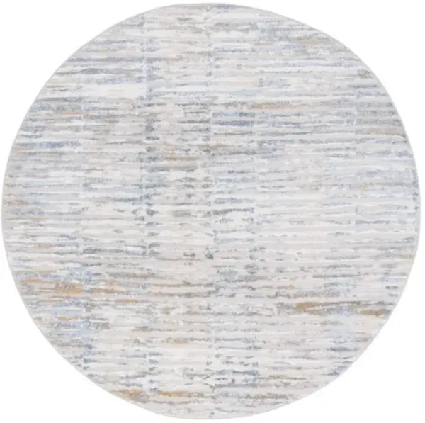 PALMA 360 Grey 6'-7' X 6'-7' Round Round Rug