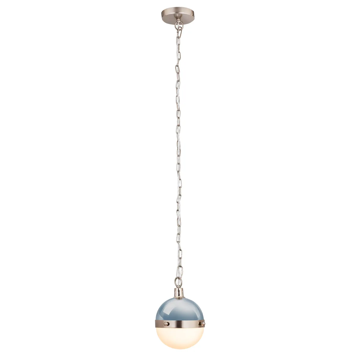 Harmelin 7" Wide 1-Light Mini Pendant - Pale Blue