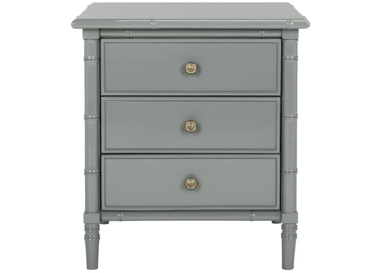 Mina Modern Coastal 3 Drawer Nightstand