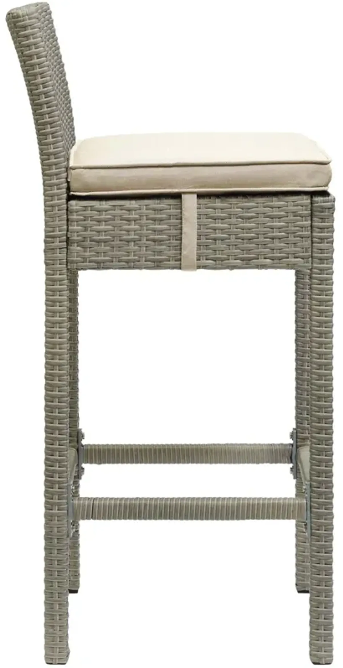 Conduit Outdoor Patio Wicker Rattan Bar Stool