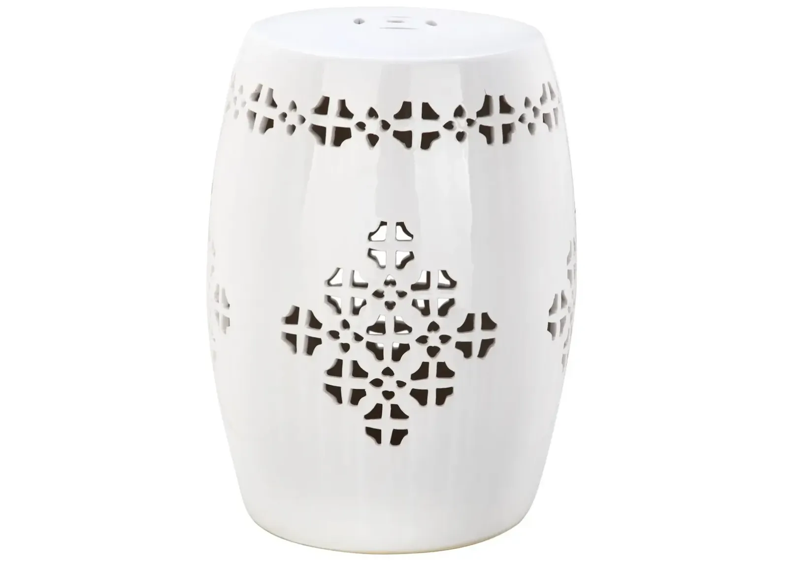 Quatrefoil Garden Stool