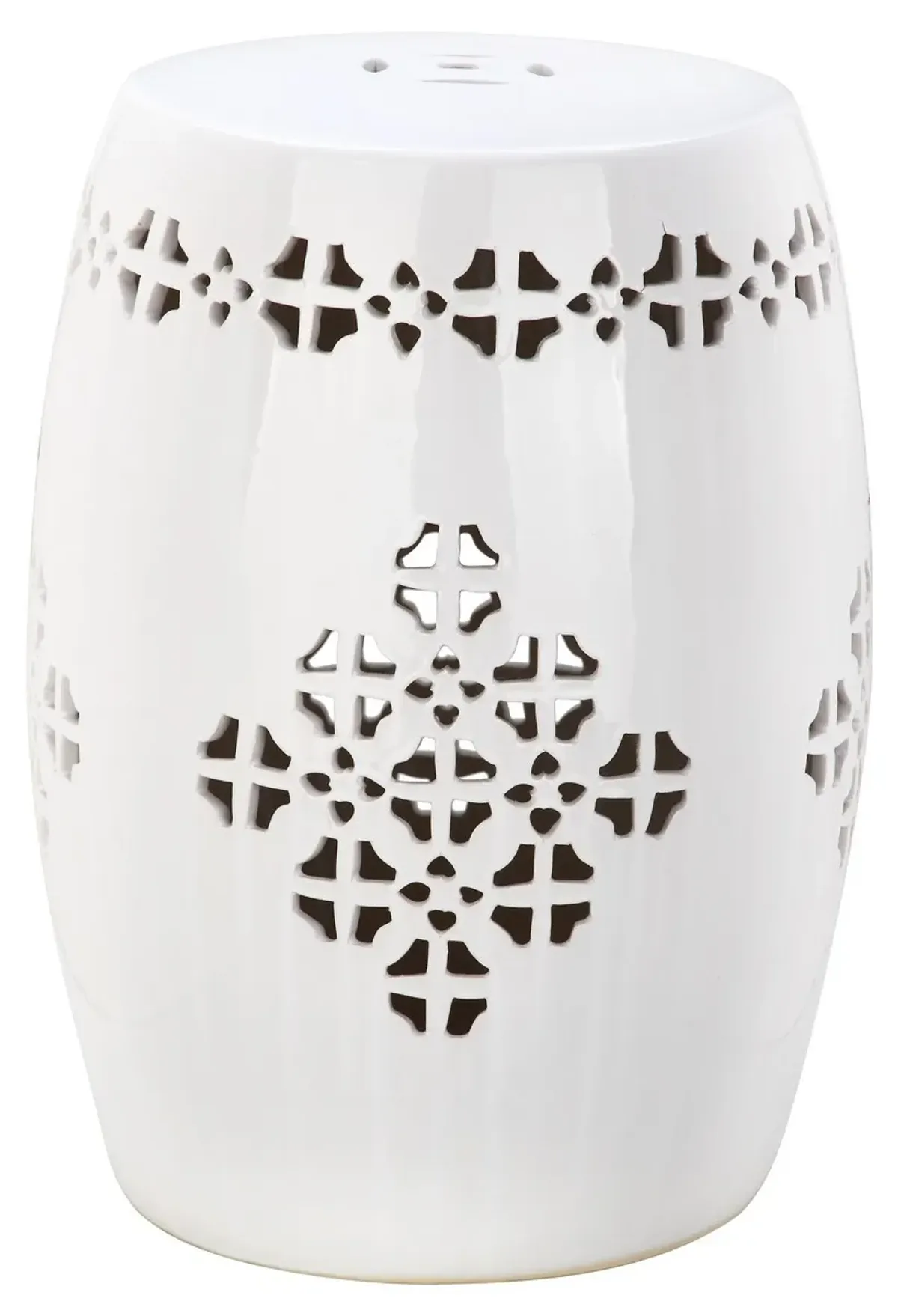 Quatrefoil Garden Stool