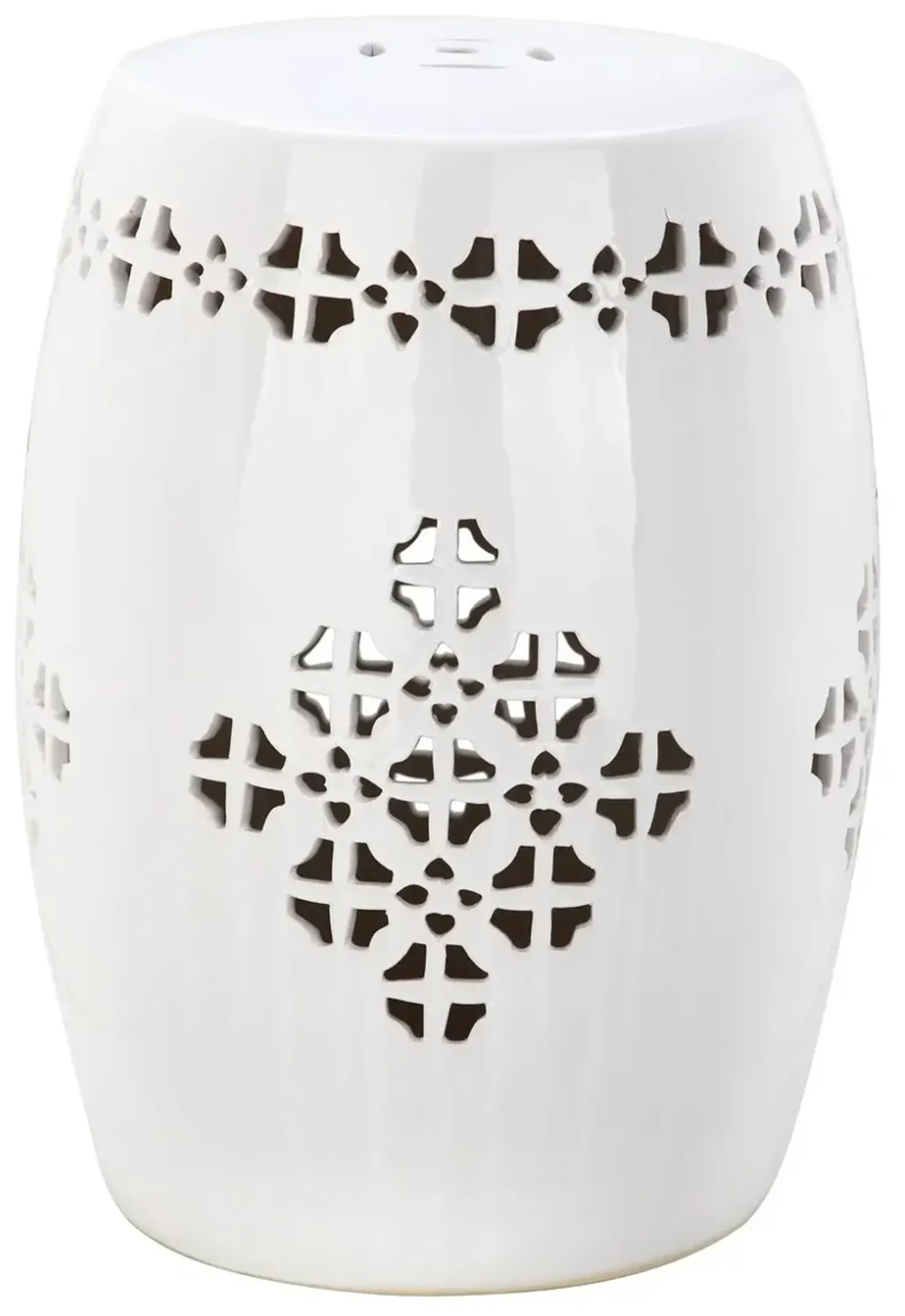 Quatrefoil Garden Stool