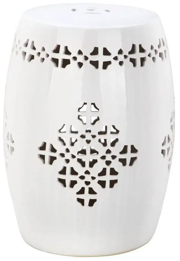 Quatrefoil Garden Stool