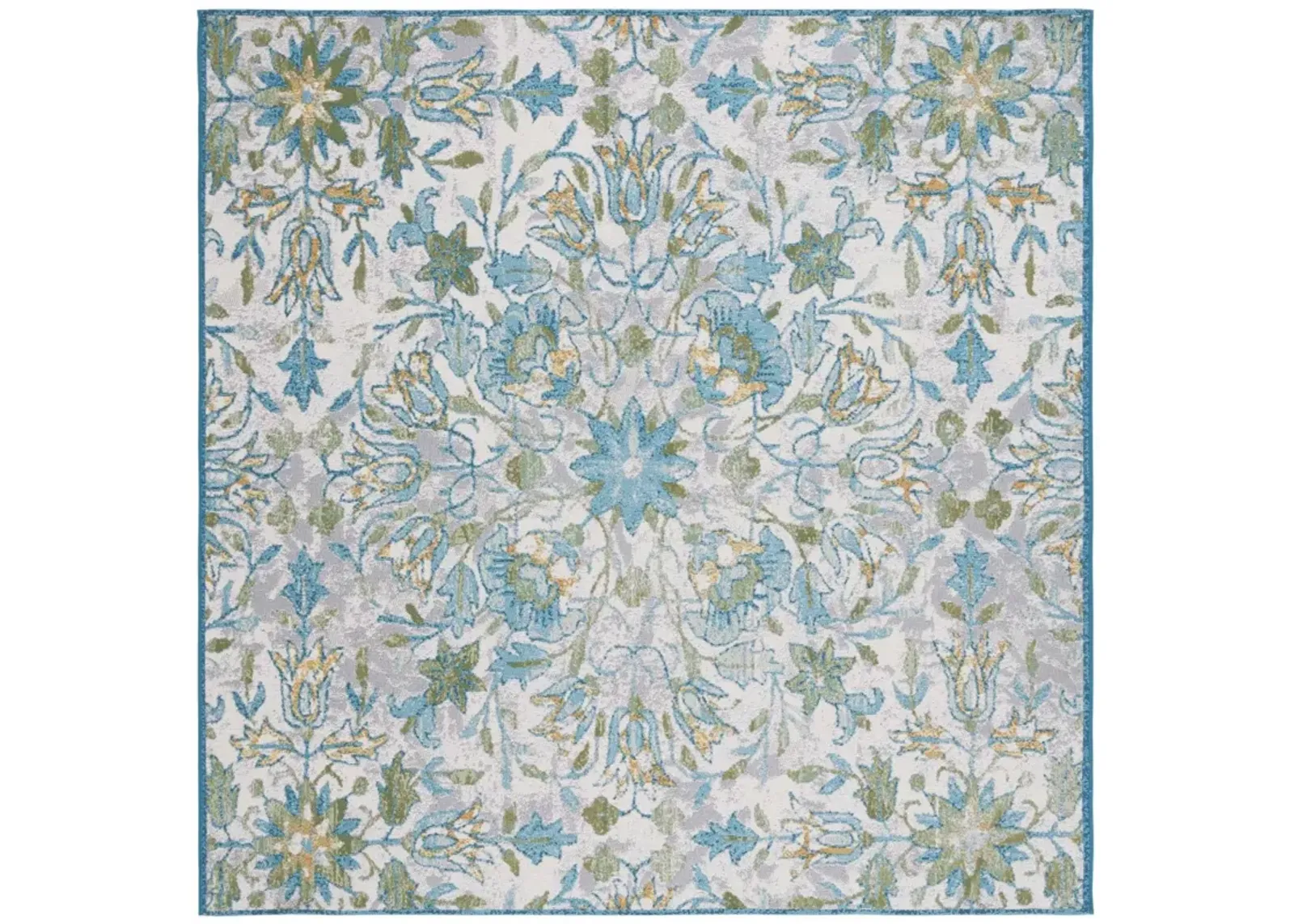 BARBADOS 513 Blue 6'-6' x 6'-6'Square Square Rug