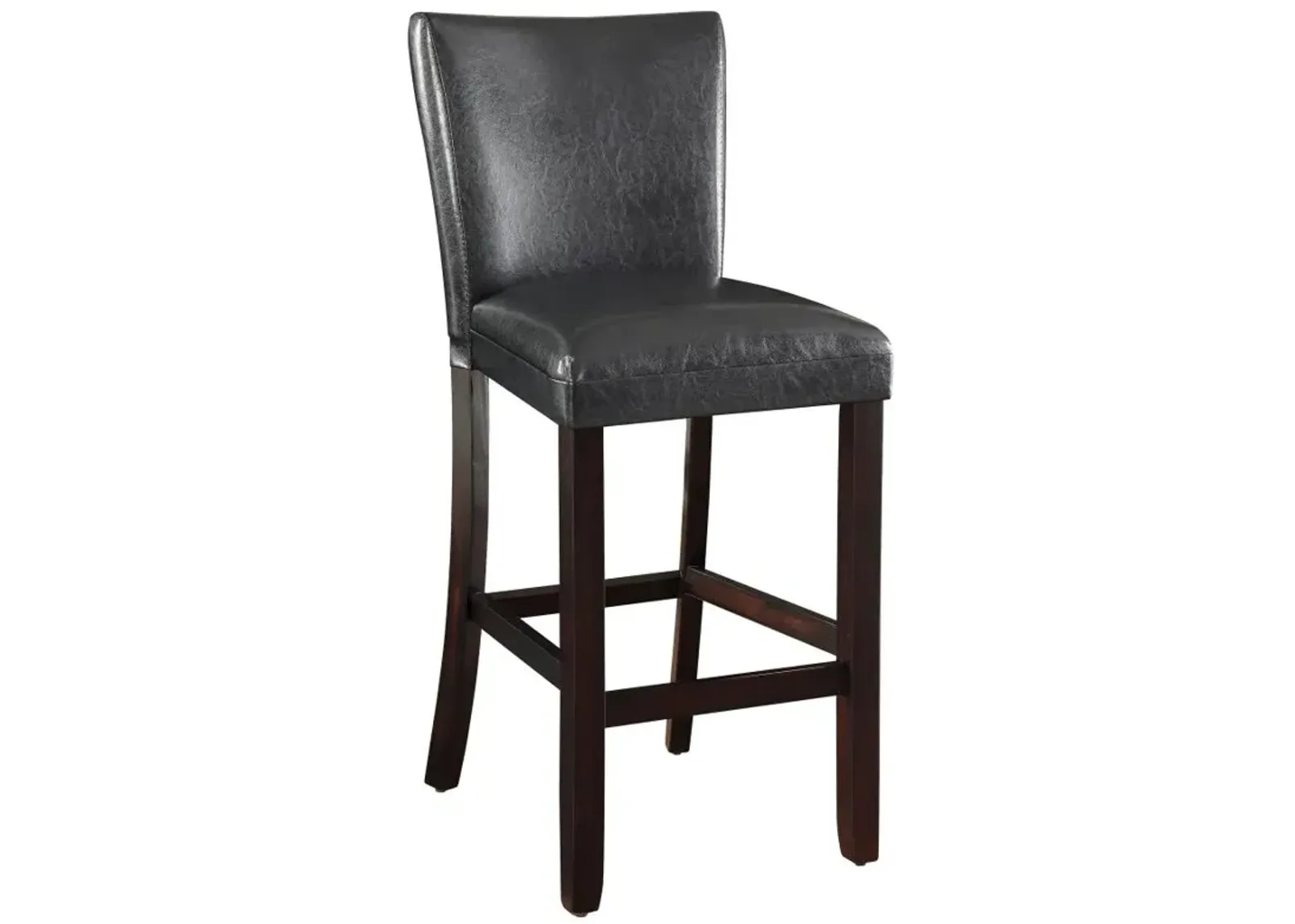 Alberton Upholstered Bar Stools Black and Cappuccino (Set of 2)