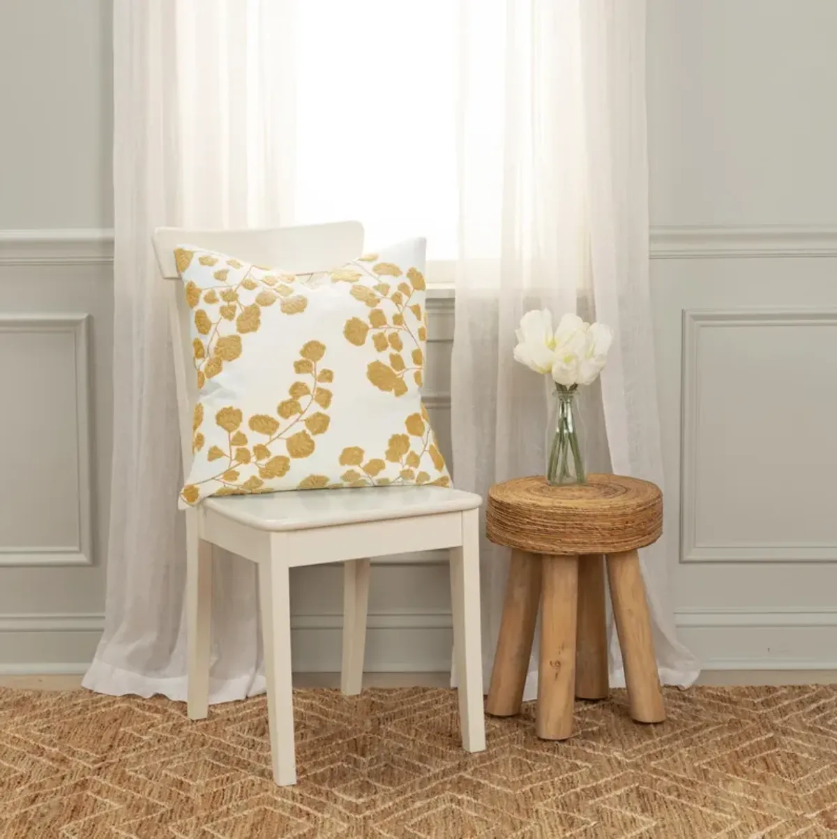 botanical  gold Pillow