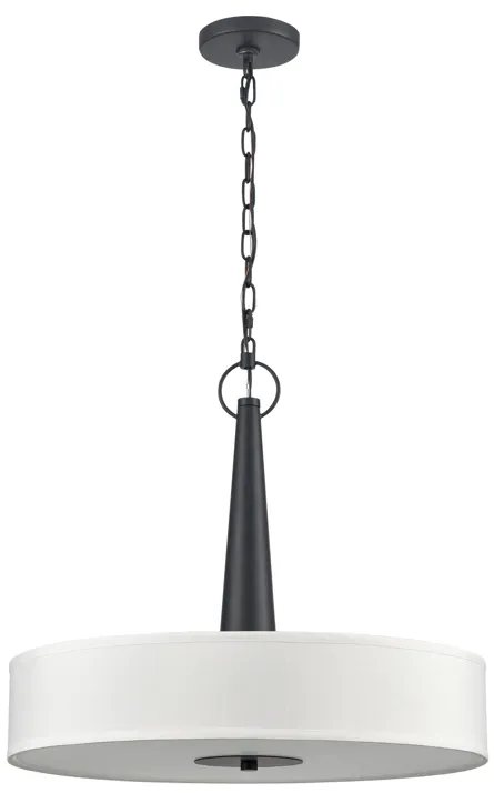 Leo 22'' Wide 4-Light Pendant - Matte Black