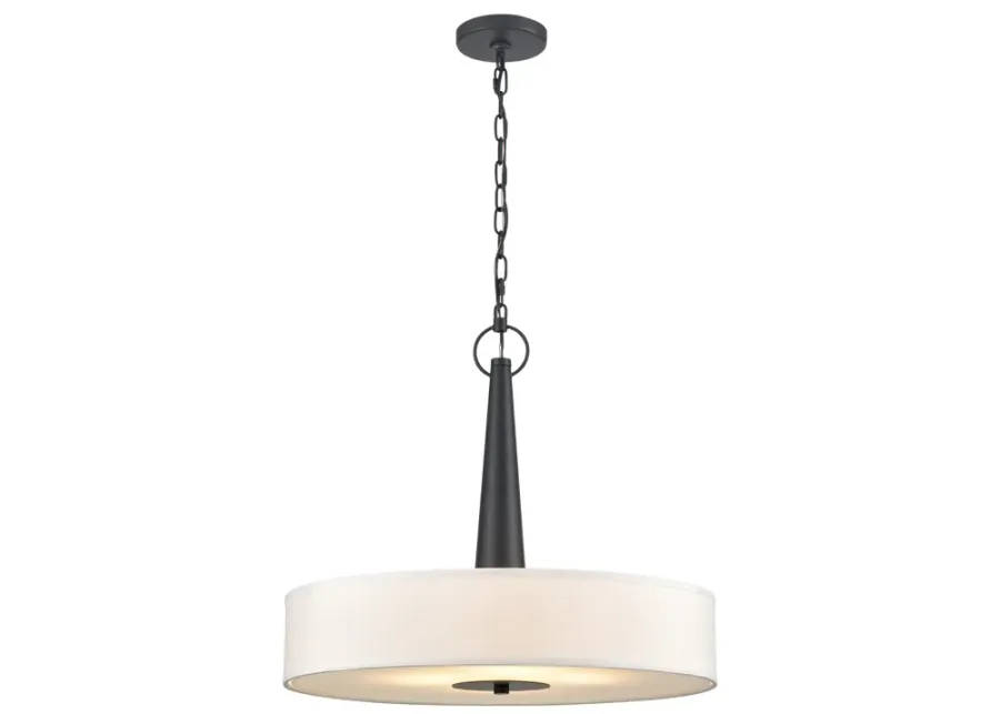 Leo 22'' Wide 4-Light Pendant - Matte Black